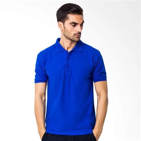 Jual Kaos Polo Shirt Baju Kerah Distro Biru Benhur Bca Polos Custom Sablon Di Lapak Con Jersey