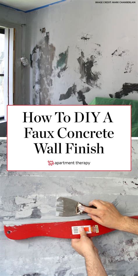 Diy Home Decor How To Paint A Faux Concrete Wall Finish In 2020 Faux