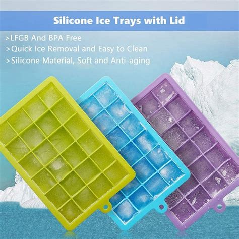 Silicone Ice Cube Trays 24 Cavity Per Ice Tray Multicolor At Rs 49