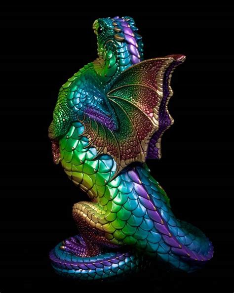 Rising Spectral Dragon Rainbow Windstone Editions