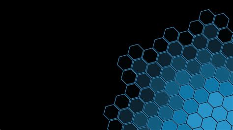 7680x4320 Black Blue Hexagon Pattern 8k Wallpaper Hd Abstract 4k