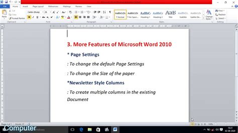 More Features In Ms Word Youtube