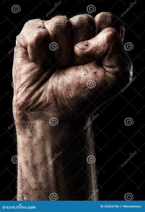 Male Clenched Fist Stock Photo Image Of Strength Importance 53425706