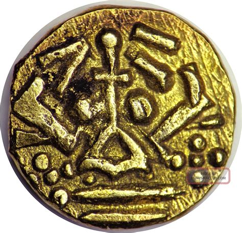 1646 1782 Ad Gold Fanam Native States Of India Gold Ancient Coin