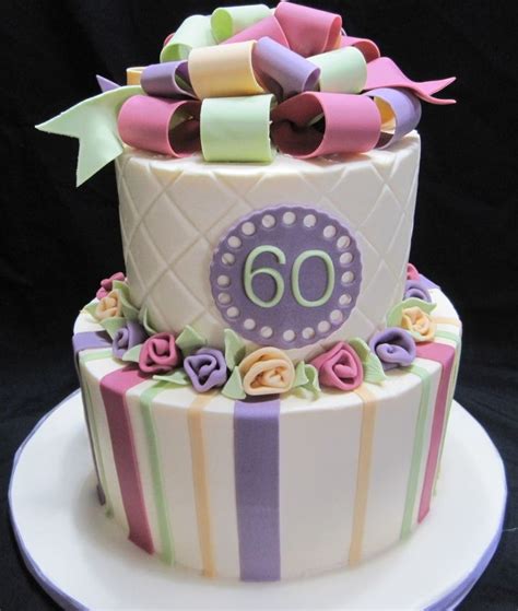 I used orange, peach, deep pink and. Colorful Birthday — Birthday Cakes | 60th birthday cakes ...
