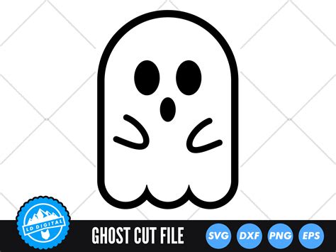 Ghost Svg Halloween Svg Ghost Silhouette By Ld Digital Thehungryjpeg