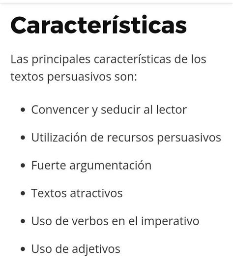 Cuales Son Las Características De Los Textos Persuasivos Brainlylat