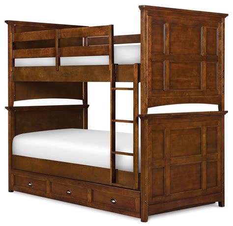 riley twin over full bunk bed from magnussen home coleman furniture