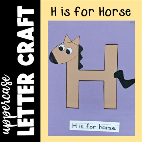 Letter H Craft H Is For Horse Printable Alphabet Beginning Sound