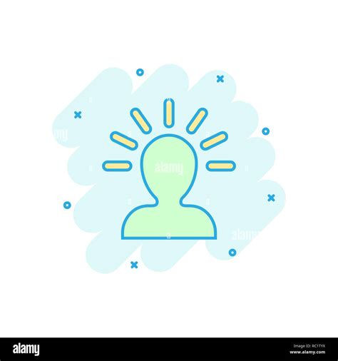 Mind People Icon In Comic Style Human Frustration Vector Cartoon