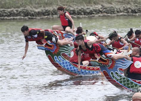 The duanwu festival, also often known as the dragon boat festival, is a traditional holiday originating in china, occurring near the summer solstice. Taiwan's dragon boat races among few to be held this year
