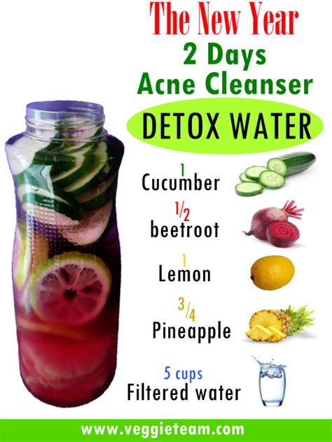 The New Year 2 Days Acne Cleanser Detox Water In 2020 Natural Detox