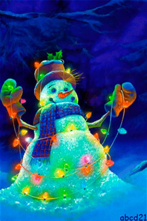 You can easily make a cartoon profile. Snowman With Glowing Christmas Lights Pictures, Photos ...