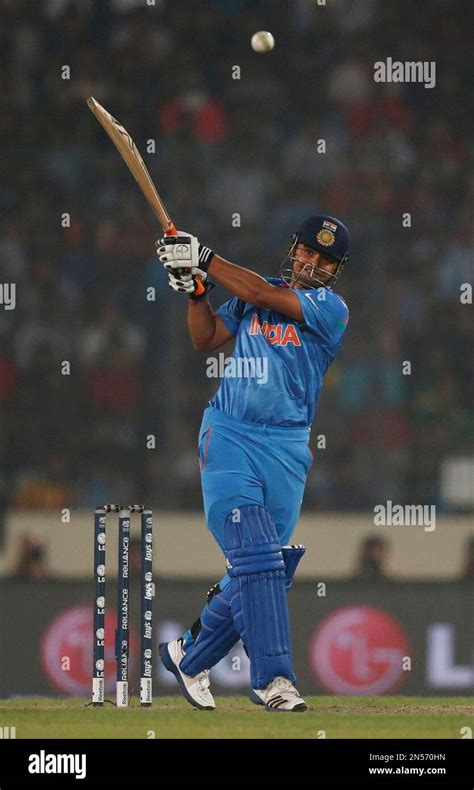 india s batsman suresh raina plays a shot during their icc twenty20 cricket world cup match