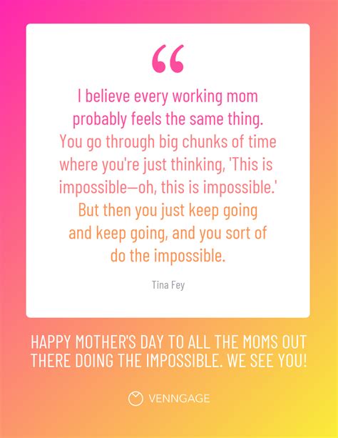 Working Mom Encouragement Mothers Day Card Venngage