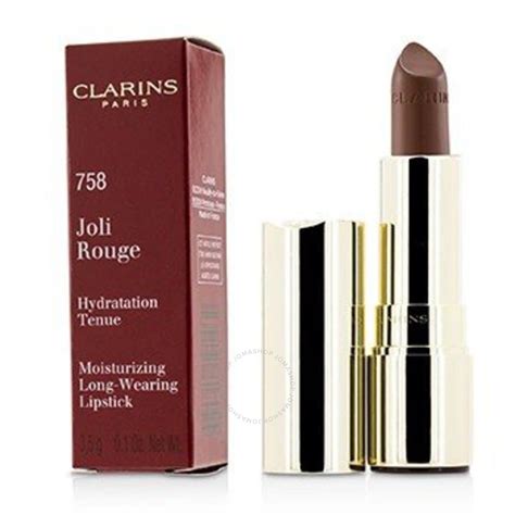 clarins joli rouge long wearing moisturizing lipstick 758 sandy pink 3 5g 0 1oz