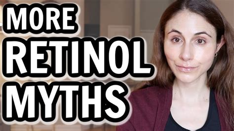 5 Myths About Retinol Debunked By Dermatologist Dr Dray Youtube