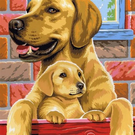 Painting By Numbers Twin Pack Dogs Paint By Numbers Project