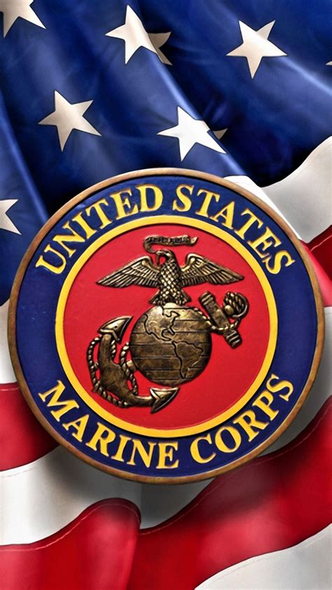 The marine corps minimum peacetime structure shall consist of not less than three combat divisions and three aircraft wings, and land combat, aviation, and other services as needed. 1080p Usmc Logo Wallpaper - Wallpaper HD New