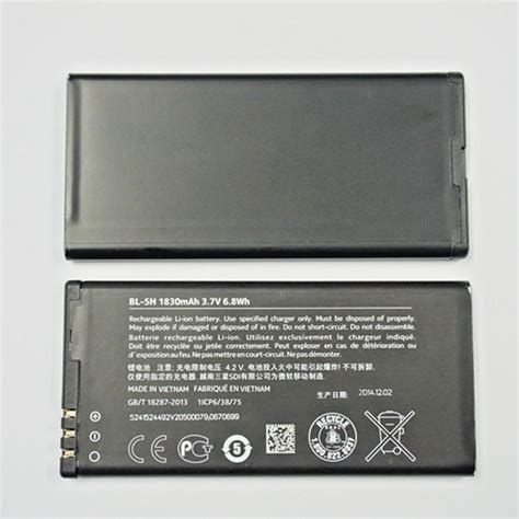 Bl 5h Battery Nokia Bl 5h Battery For Nokia Lumia 630 635 636 638 With