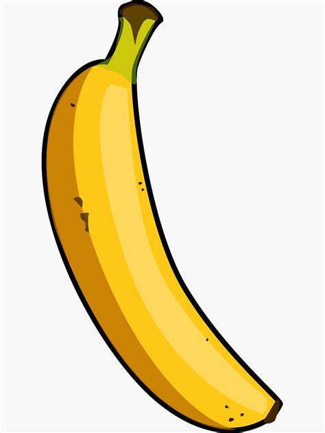Cartoon Banana Sticker By Greatant Redbubble