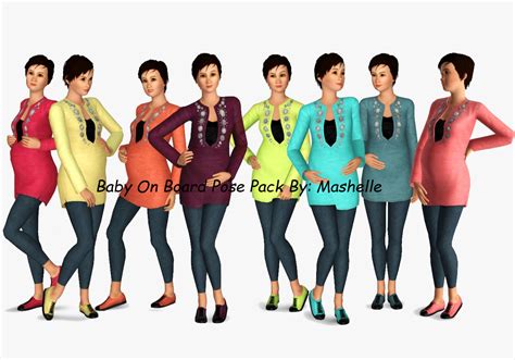 Mod The Sims Baby On Board Pose Pack Requested By Sunsetsorbet From