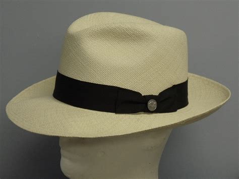 Stetson Centerdent Panama Straw Fedora Hat One 2 Mini Ranch