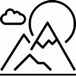 Mountain Icon Landscape Svg Onlinewebfonts Cdr Eps