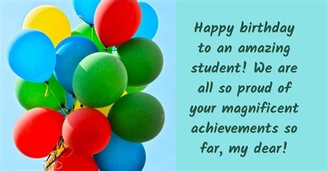 Happy Birthday To An Amazing Student Happy Birthday Wisher