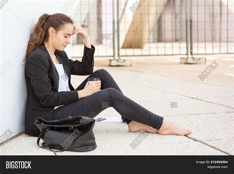 Sad Shoeless Student Image And Photo Free Trial Bigstock