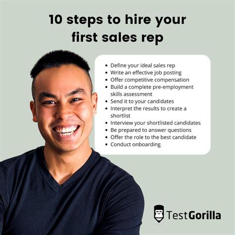 Hire Your First Sales Rep In 10 Steps Tg