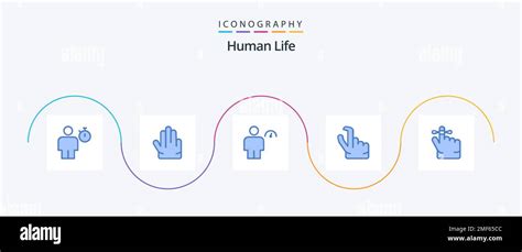 Human Blue 5 Icon Pack Including Keep Zoom Avatar Pinch Performance