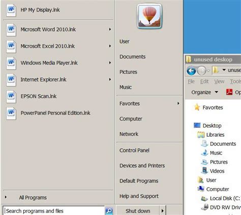 Windows Seven Desktop Icons And Programs Are All Links Techspeeder