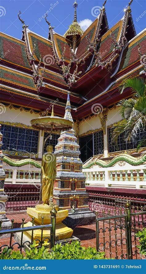 Plai Laem Temple Complex On Koh Samui Stock Image Image Of Tourism Famous