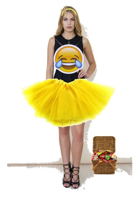 Emoji Halloween Costume By Avastolberg On Polyvore Featuring Girl In Mind Jennifer Behr And