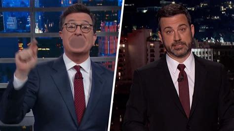 Stephen Colbert And Jimmy Kimmel Stir Political Passions With Monologues Nbc News