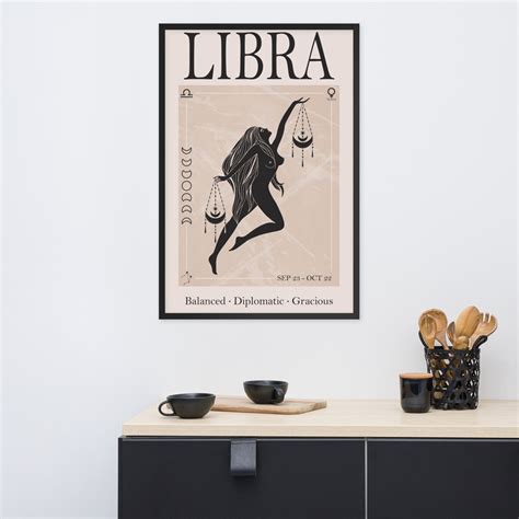 Libra Astrology Print Libra Zodiac Ts Printable Wall Art Etsy