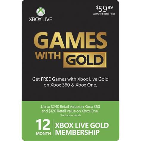 12 Month 1 Year Xbox 360one Live Gold Membership Code Digital G