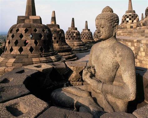 Unesco Site Borobudur Or Barabudur Is A 9th Century Mahayana