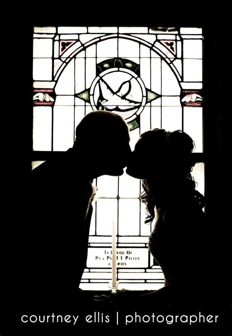 Stained Glass Bride And Groom Silhouette Urtneyellisphotography