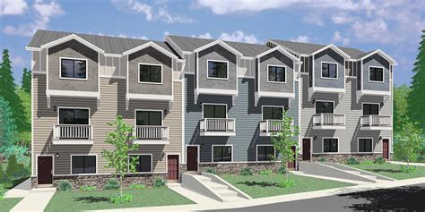Townhouse Townhome And Condo Home Floor Plans Bruinier And Associates
