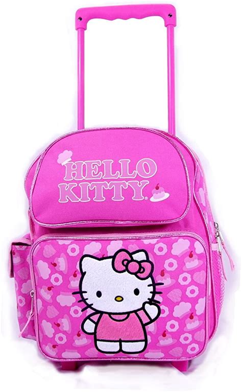 Hello Kitty Rolling Backpack Kitty Wheeled 12 Backpack Pink