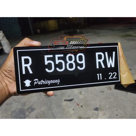 Jual Plat Nomor Motor Acrylic Akrilik Custom Satuan Shopee Indonesia