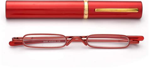 buy easy carry mini compact slim reading glasses—lightweight portable readers with w pen clip