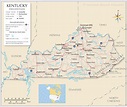 Map of the State of Kentucky, USA - Nations Online Project