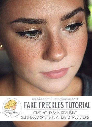 It sounds silly, but the results speak for themselves. How to Make Fake Freckles Look Real | Fake freckles ...