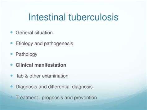 Ppt Intestinal Tuberculosis Powerpoint Presentation Free Download