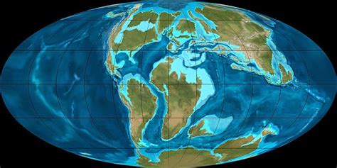Cretaceous Earth Map