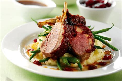 Place a wire mesh strainer over a medium mixing bowl. Ocean Spray Recipes - Lamb Chops with Cranberry Port Sauce ...