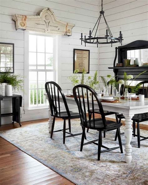 53 Cool Farmhouse Style Dining Room Table And Decor Ideas